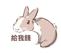 Adorable bunny's 2 sticker #10833651