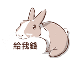 Adorable bunny's 2 sticker #10833651