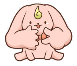 Yaruki-no-nai-usagi sticker #10833886