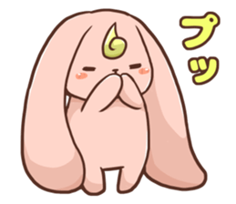 Yaruki-no-nai-usagi sticker #10833897