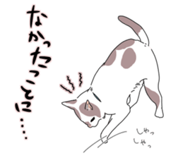 center pattern cat sticker #10834322