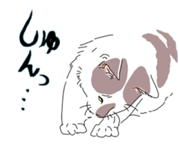 center pattern cat sticker #10834323