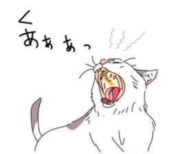 center pattern cat sticker #10834328