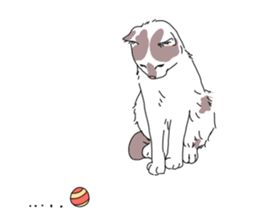 center pattern cat sticker #10834338