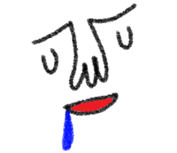 Not cute face sticker #10834587