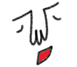 Not cute face sticker #10834592