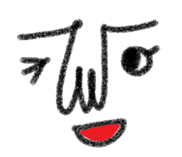 Not cute face sticker #10834594