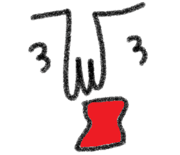 Not cute face sticker #10834595