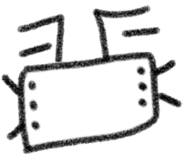 Not cute face sticker #10834596