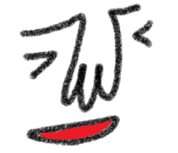 Not cute face sticker #10834597