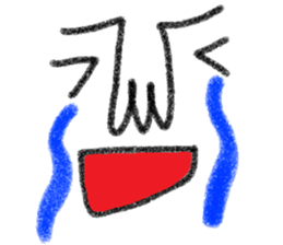 Not cute face sticker #10834599