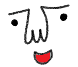 Not cute face sticker #10834600