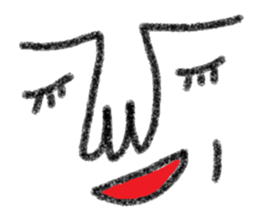 Not cute face sticker #10834601