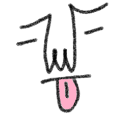 Not cute face sticker #10834602