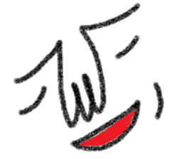 Not cute face sticker #10834604