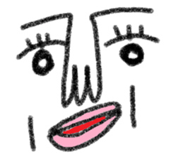 Not cute face sticker #10834605