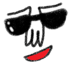 Not cute face sticker #10834607