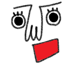 Not cute face sticker #10834611