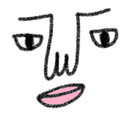 Not cute face sticker #10834613