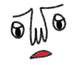 Not cute face sticker #10834614