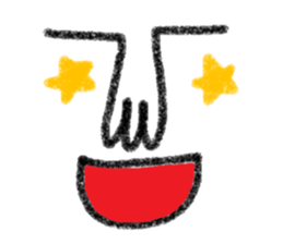 Not cute face sticker #10834616