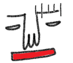 Not cute face sticker #10834618