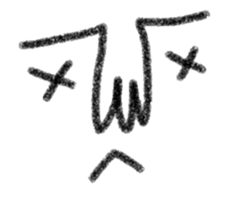 Not cute face sticker #10834619