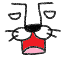 Not cute face sticker #10834621