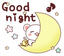 Fluffy Bear Shout the love! pinky! sticker #10834711