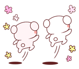 Fluffy Bear Shout the love! pinky! sticker #10834722