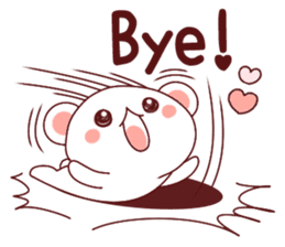 Fluffy Bear Shout the love! pinky! sticker #10834733