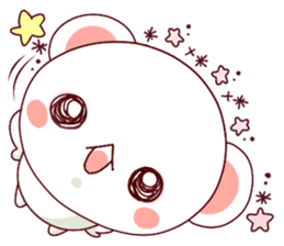 Fluffy Bear Shout the love! pinky! sticker #10834743