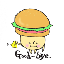 English mushroom sticker #10834747