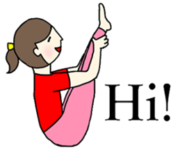 Yoga girl 2(English) sticker #10834784