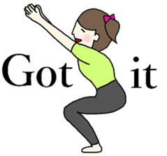 Yoga girl 2(English) sticker #10834785
