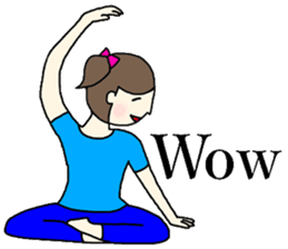 Yoga girl 2(English) sticker #10834788