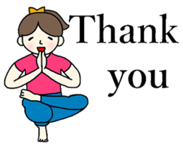 Yoga girl 2(English) sticker #10834789