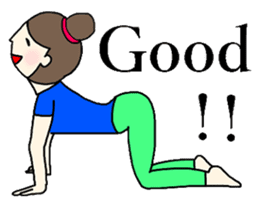 Yoga girl 2(English) sticker #10834790