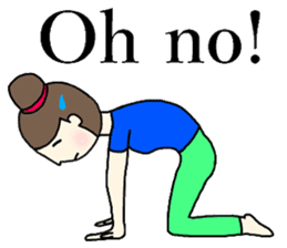 Yoga girl 2(English) sticker #10834791