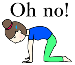 Yoga girl 2(English) sticker #10834791