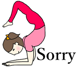 Yoga girl 2(English) sticker #10834792