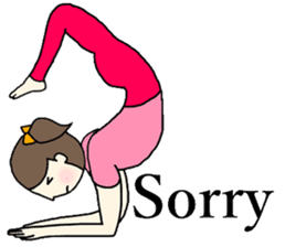 Yoga girl 2(English) sticker #10834792