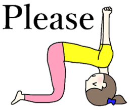 Yoga girl 2(English) sticker #10834793