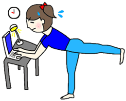 Yoga girl 2(English) sticker #10834805