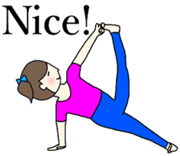 Yoga girl 2(English) sticker #10834806