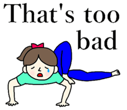 Yoga girl 2(English) sticker #10834815