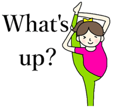 Yoga girl 2(English) sticker #10834816
