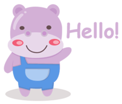 Heather the Hippo sticker #10835184