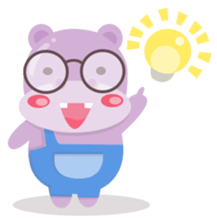 Heather the Hippo sticker #10835192