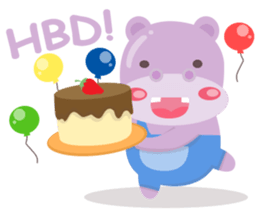 Heather the Hippo sticker #10835194